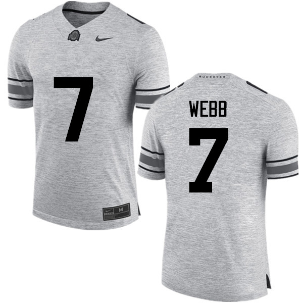 Men Ohio State Buckeyes #7 Damon Webb College Football Jerseys Game-Gray